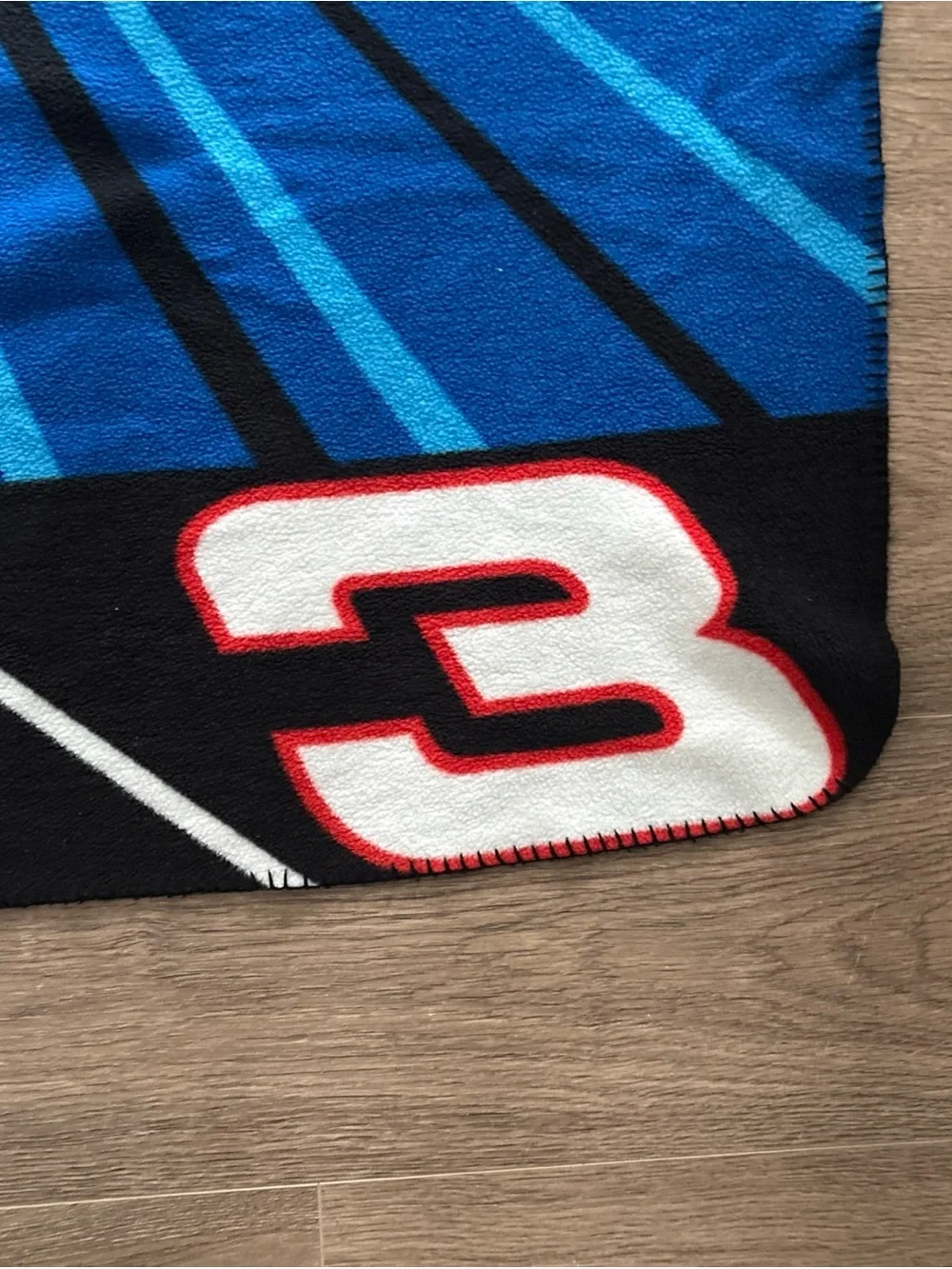 Vintage nascar Dale Earnhardt blue & Black overthrow blanket